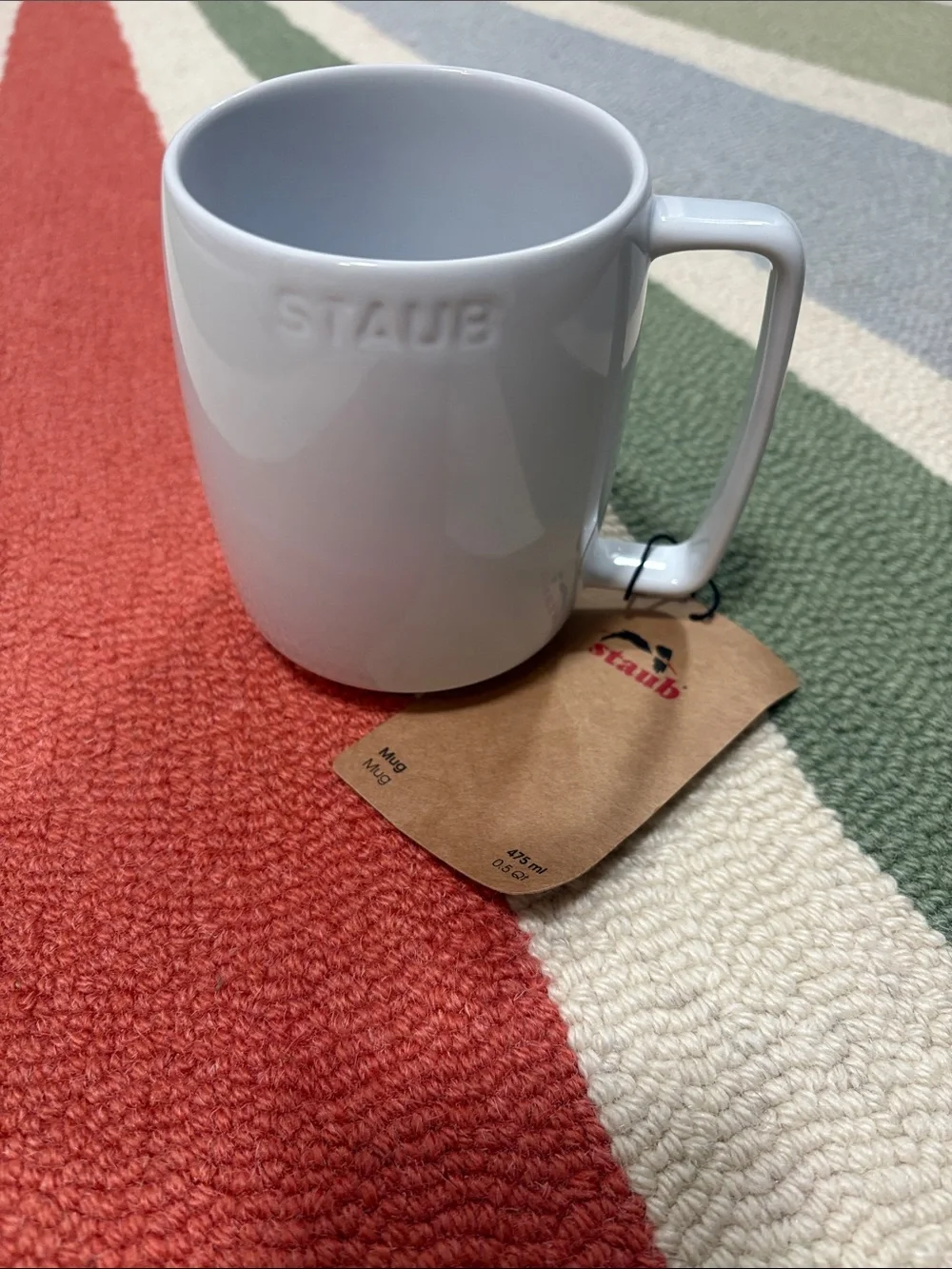 NWT Staub White 16 oz Ceramic Mug